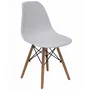 FORÖL Silla Priego Blanco Pack de 4 Sin Brazos